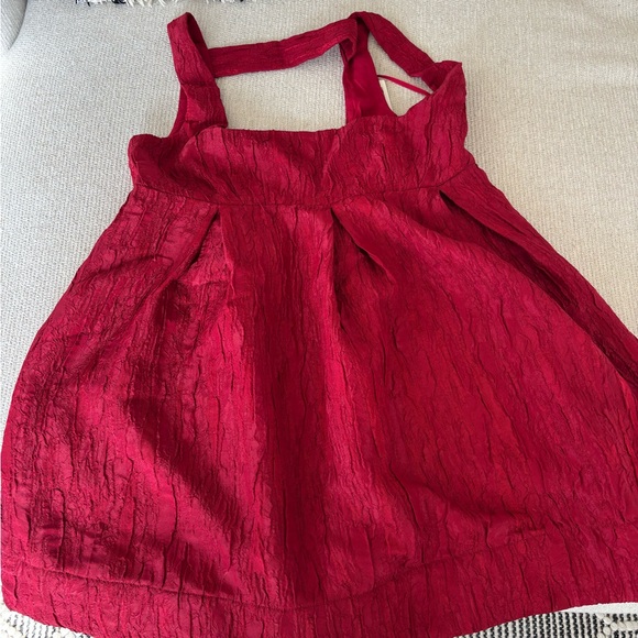 NWT Anthropology Maeve Sleeveless Square Neck Textured Babydoll Mini Dress - Picture 4 of 7